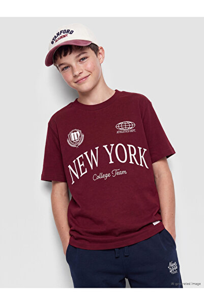LC Waikiki New York Printed Boys' T-Shirt