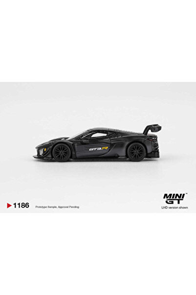 mini gt 1:64 Chevrolet Corvette Z06 GT3.R Road America Test Car Siyah Model Araba MGT01186
