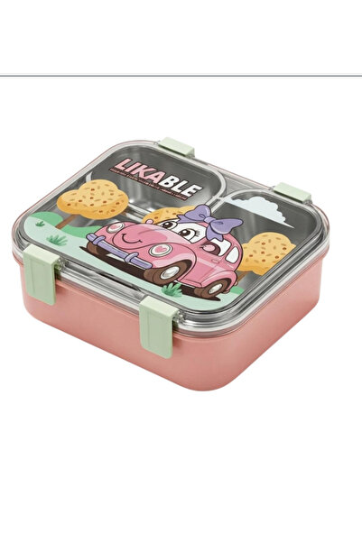 MUGGLE Stainless Steel 3 Compartment 720 ml Lunch Box Nutrition Container