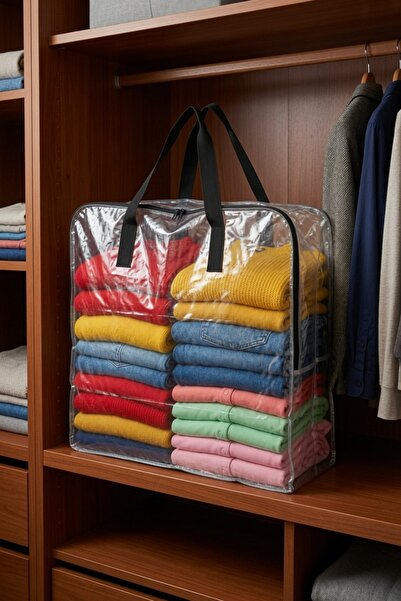 IKEA Hurç Çamaşırlık Depolama Çanta Dolap Düzenleyici 65x22x65 Cm