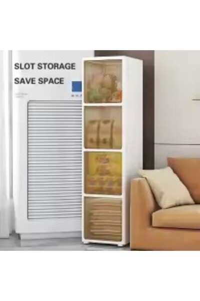 PlayFun 4-Tier Foldable Shoe Organizer, Transparent Doors