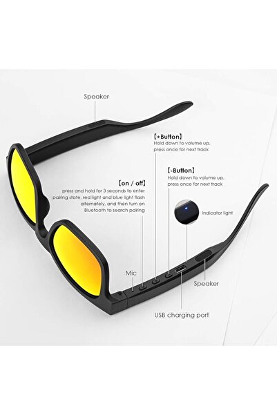 GENERAL Smart Audio Sunglasses Polarized Lenses UV400 Open Ear Bluetooth Sung...