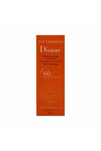 Disaar كريم مرطب وواقي من الشمس SPF60 PA++ (سعة 80 مل)