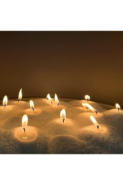 Mirfa Pearled Candle Wax Sand With 20 Eco Wicks - White - 500g