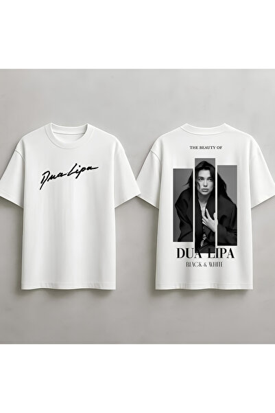 MAGORS Dua Lipa majica sa printom, unisex, oversized kroj, 100% pamuk, okrugl...