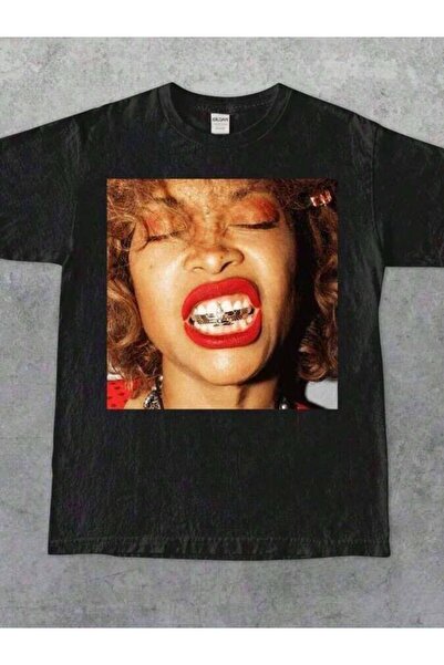 KYMC07 قميص Erykah Badu-Shirt Retro 90's Graphic Top Tee للجنسين برقبة دائرية