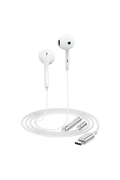 Acefast سماعة أذن سلكية نصف داخلية (L7) بمنفذ USB-C مع ميكروفون وصوت واضح، مر...