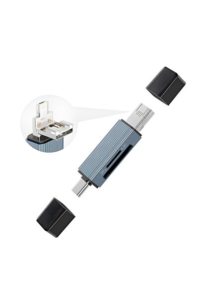 Bavin Otg-52 Multi-Function 3-in-1 Card Reader Type-C to USB 3.0 Adapter + iP...