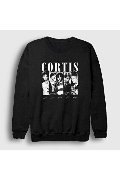 Presmono Unisex Black Signs K-Pop Cortis Sweatshirt 618976Tt