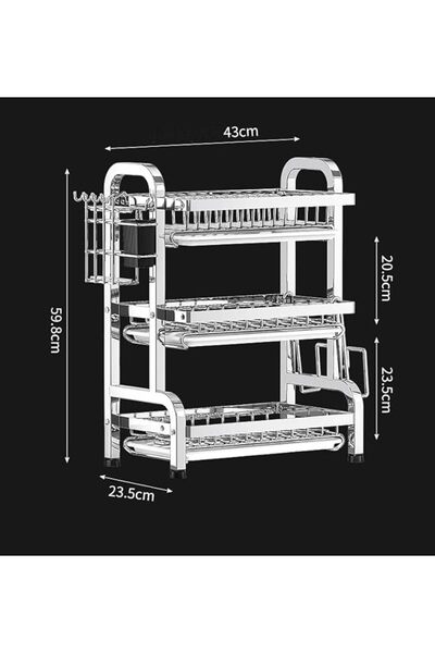 CITYRIYA LONG Dish Drying Rack, Dish Rack for Kitchen Counter, Stainless Stee...
