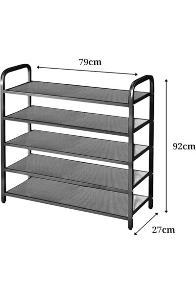 Home Dwell 5-Tier Shoe Rack Organizer for Home | Heavy Duty Metal Shoe Stand ...