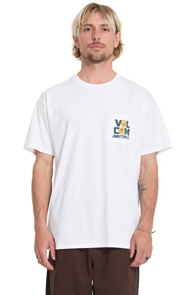 Volcom Parted Out Pocket Wht T-Shirt