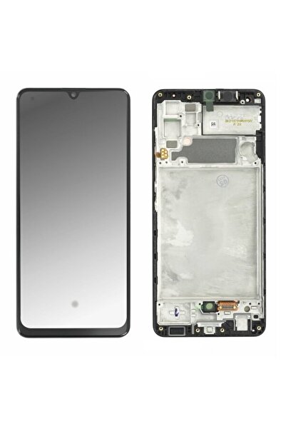 Samsung Γνήσια Οθόνη Και Μηχανισμός Αφής Με Πλαίσιο Μαύρο Galaxy A32 4G 2021 ...