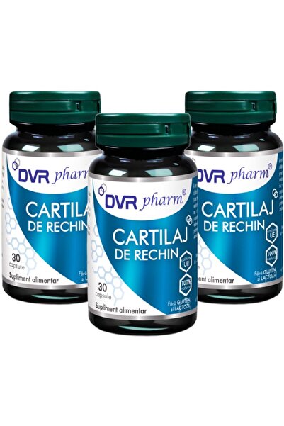 DVR Pharm Pachet Cartilaj Rechin 500mg, (min. 10% calciu min. 4% condroitina)...
