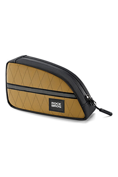 ROCKBROS Geantă triunghiulară pentru cadru de bicicletă 0.8L pentru biciclete...
