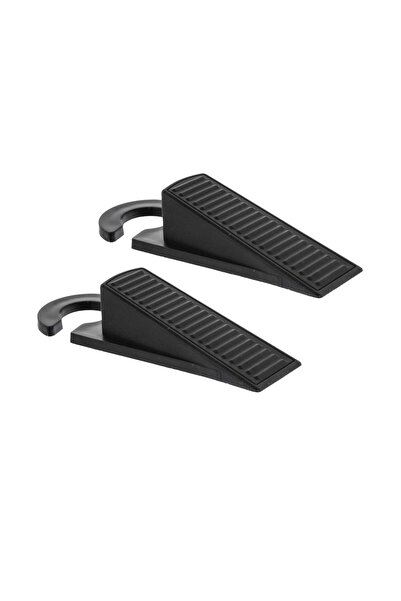 FİVE 2 opritoare de ușă din plastic, Negru - Lock'