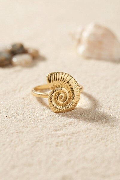 Clariss Nautilus Design Gold Color Women's Ring