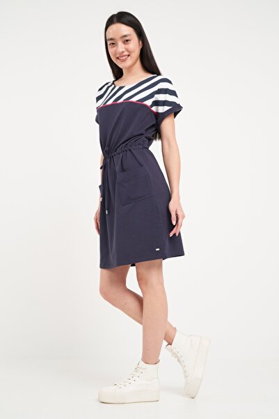 Timeout - Rochie dama de culoare uniforma cu detalii