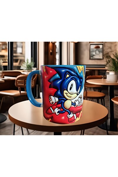 Mugs and love Sonic baskı premium kupa