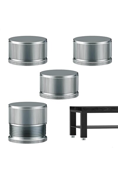 STARSTAR 4 Adjustable Table Leg Boosters - Gray