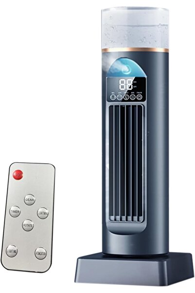 Morvena Picks Ventilator de aer condiționat turn fără lame cu 6 viteze cu tel...