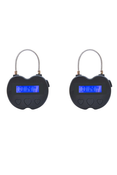 STARSTAR Two smart timer locks with LCD display, USB charging, temporary time...