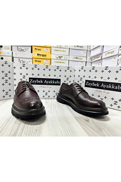 zeybek 1116-2 Genuine Leather Casual Comfortable Men's Shoes