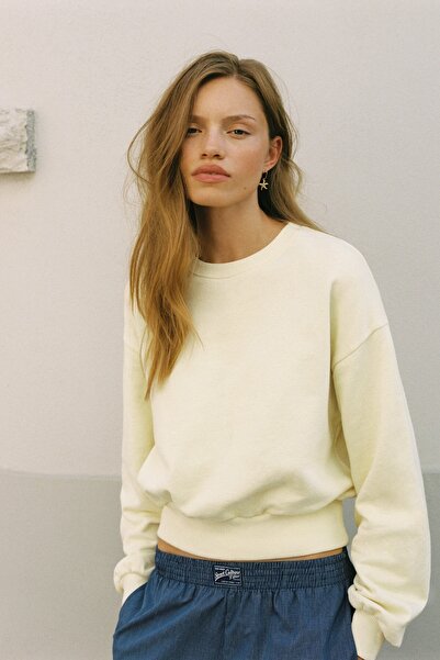 Pull & Bear Bisiklet yaka sweatshirt
