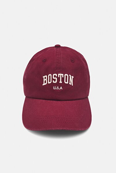 Pull & Bear Boston nakışlı şapka