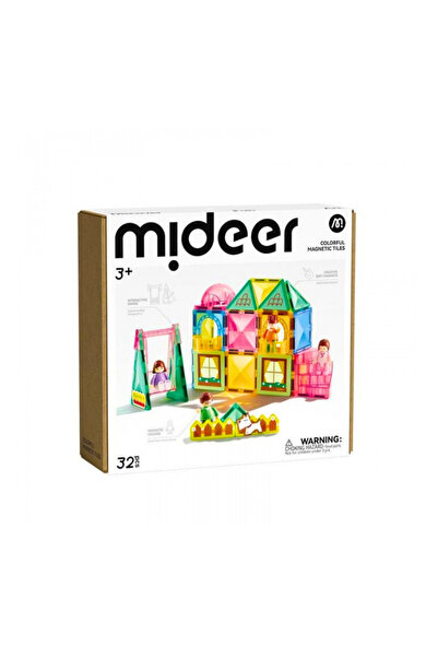 Mideer Magnetic Tiles - Our Family, 32 Pieces