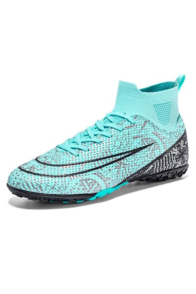 OEM VTASQ Men's Turf Soccer Shoes, Indoor/Outdoor Futsal Trainers, Turquoise,...