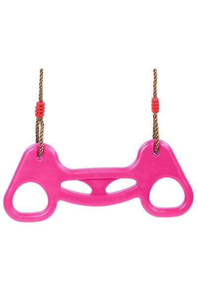 FUNZ أرجوحة الترابيز مع حلقات سحب للأطفال، قضيب ترابيز مع حبل نايلون قابل للت...