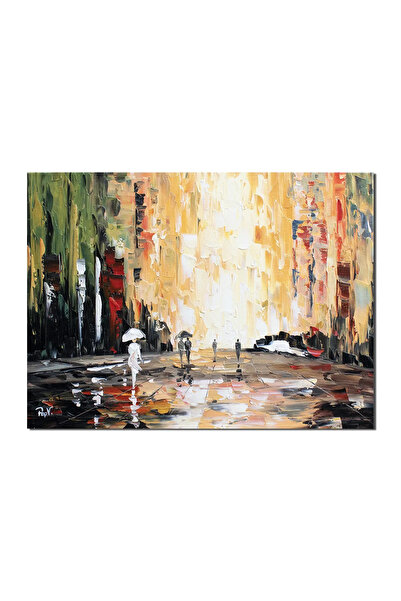 artnova Ръчно рисувана картина за хол, спалня, "Инсертация в бъдещето ", 80x6...