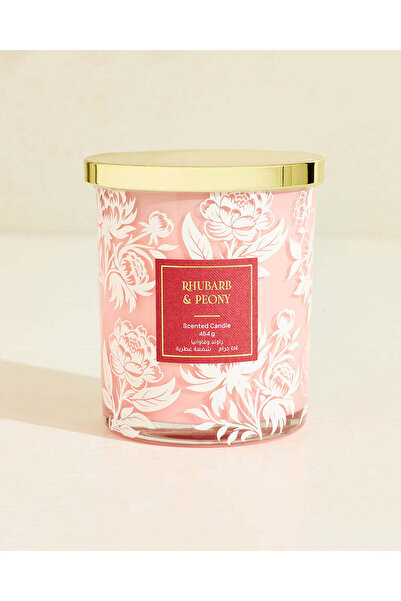 REDTAG Rhubarb And Peony Scented Jar Candle 454g