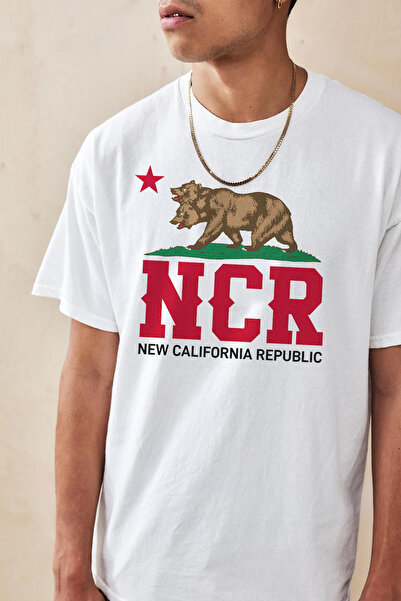 Tee&more. Unisex Oversize Fallout New California Republic Printed Premium T-S...