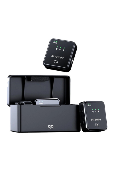 BlitzWolf Microfon wireless Bw-Sx63 pentru smartphone-uri și laptopuri