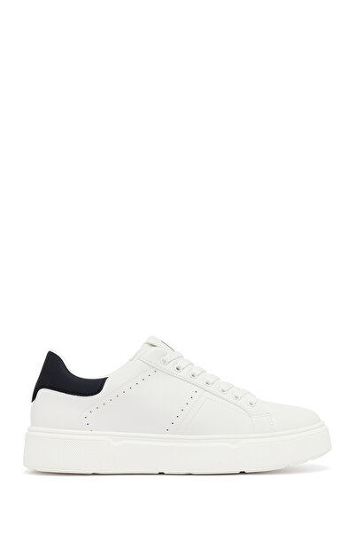 Derimod Men's White Lace-Up Thick Sole Sneaker Wm680020Sv