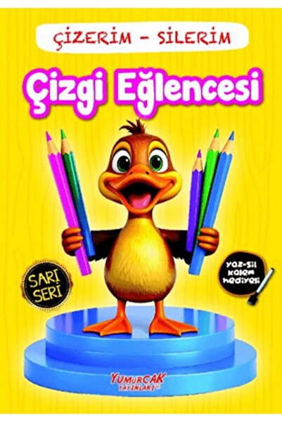 Yumurcak Yayınları Çizerim Silerim - Çizgi Eğlencesi