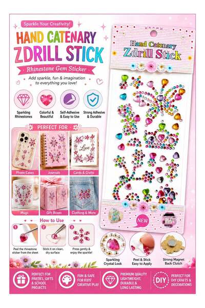 GENERIK Arts and Crafts Gemstone Multicoloured Stickers for Multipurpose Use