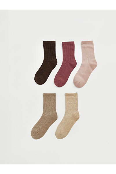 LC Waikiki Rmz Gi̇yi̇m Farkiyla Women's Sock Socks 5-Pack