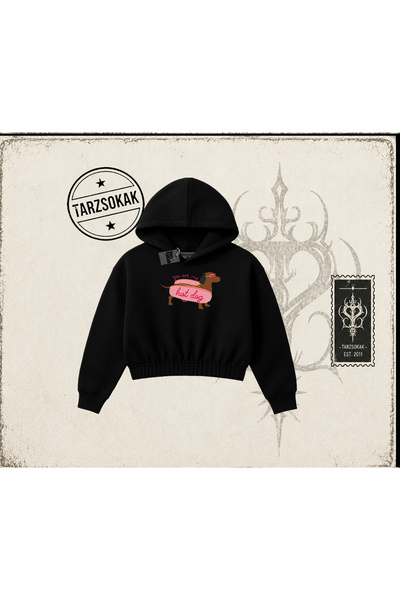 Tarzsokak Unisex ovratnik za bicikl u obliku hotdoga, dugi rukav, beli