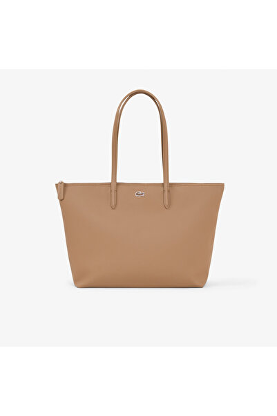 Lacoste Large L.12.12 Kadın Koyu Kahverengi Omuz Çantası