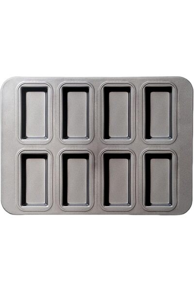 STARSTAR Financier cake mold, small loaf pan, 8-hole baking mold, non-stick c...