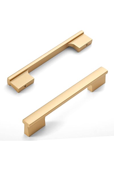 Morvena Picks Set de 10 mânere aurii pentru dulapuri de bucătărie, mânere de ...