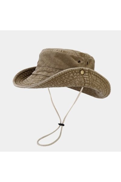 STARSTAR A fisherman's hat with a drawstring and wide brim, perfect for hikin...