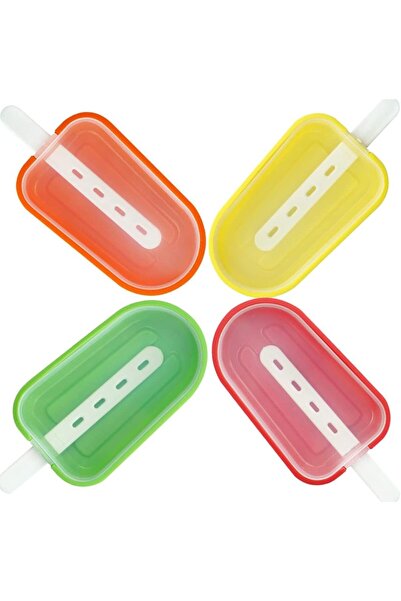 STARSTAR 4-Piece Stackable Silicone Popsicle Molds for DIY Ice Cream, Popsicl...