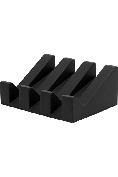 STARSTAR Soap Dish - Black Silicone Soap Holder, Self-draining, Suitable for ...