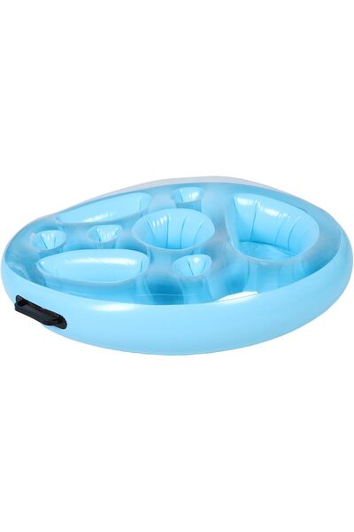 STARSTAR Portable Blue Floating Pool Beverage & Snack Bar - Lightweight Drink...