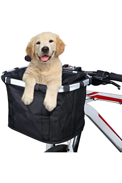 STARSTAR Folding bicycle basket, detachable handlebar basket, canvas front-mo...