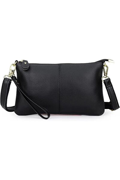 STARSTAR Women's genuine leather wristband wallet, small crossbody bag, mobil...